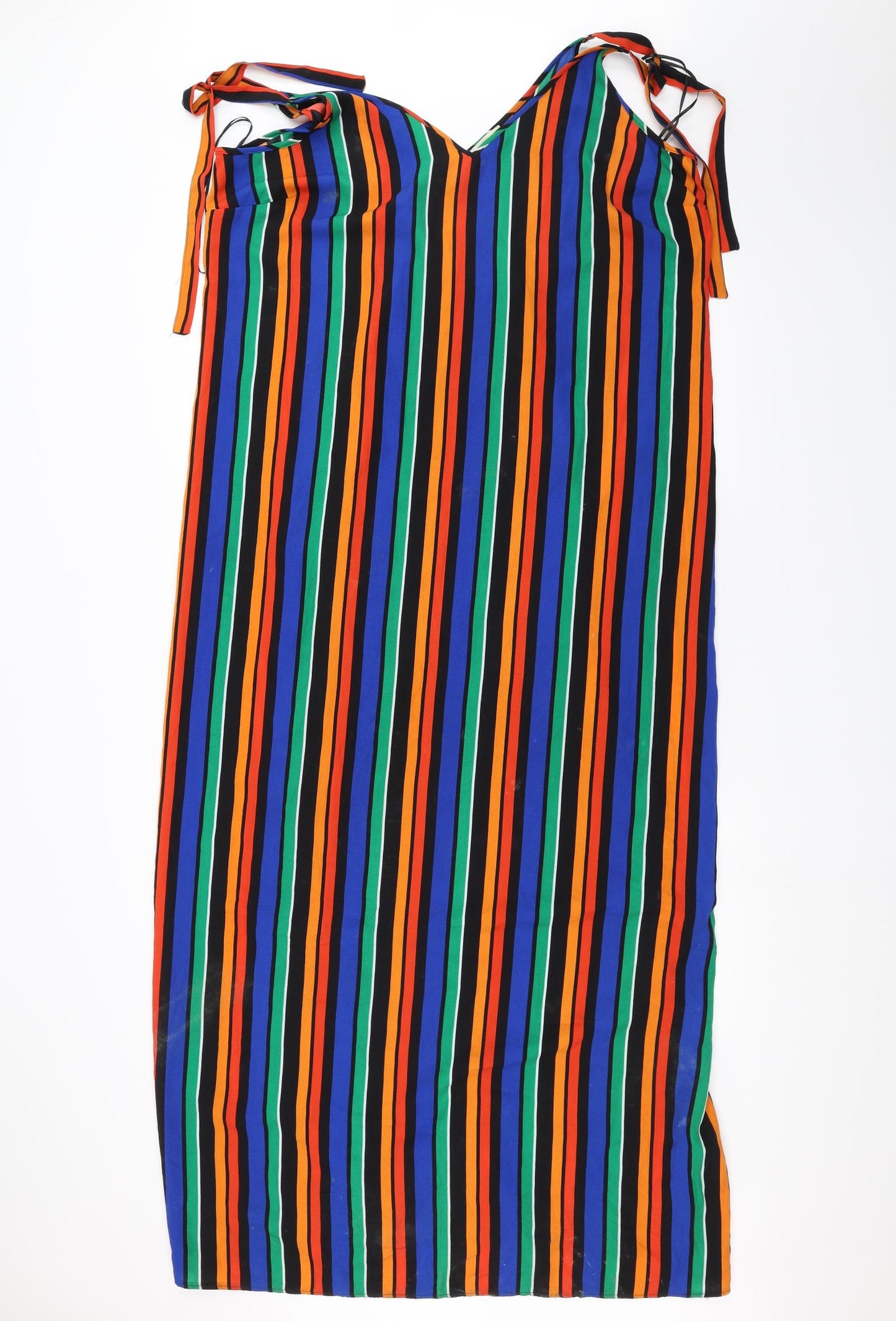 Papaya Womens Blue Striped  A-Line  Size 18