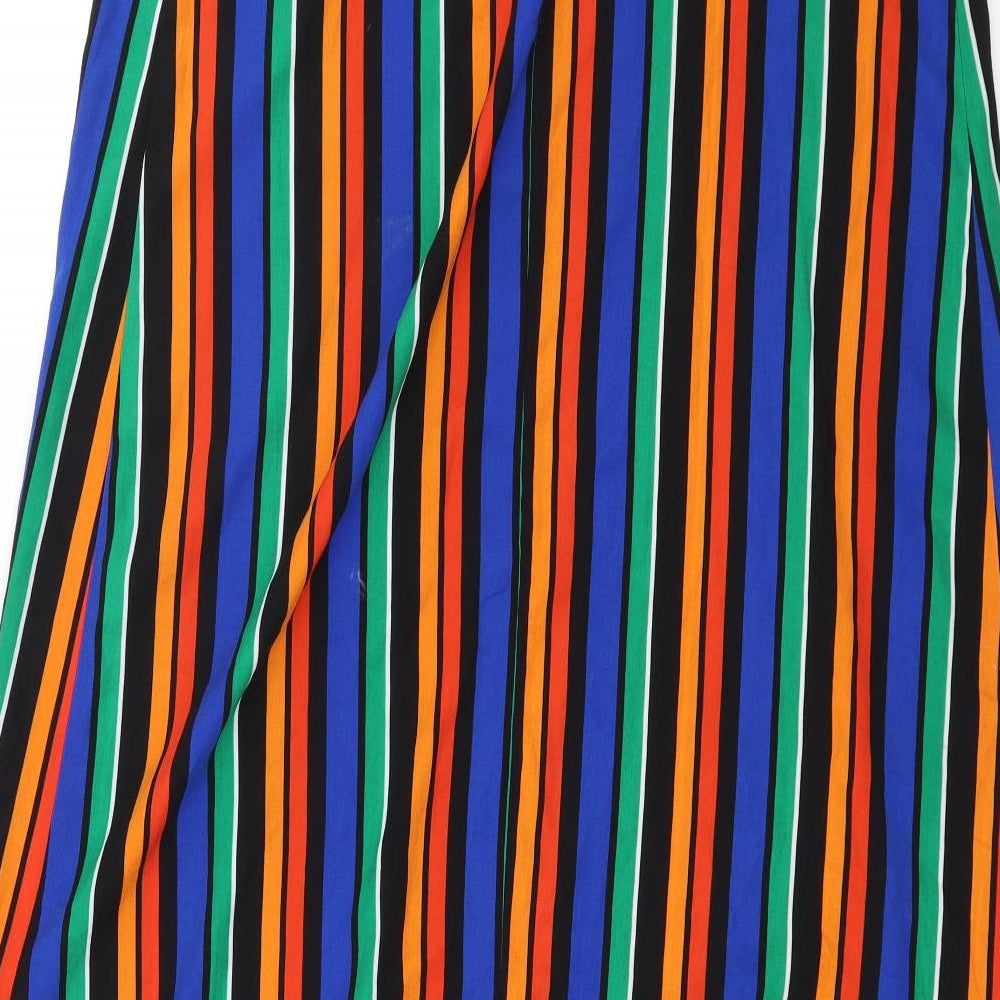Papaya Womens Blue Striped  A-Line  Size 18