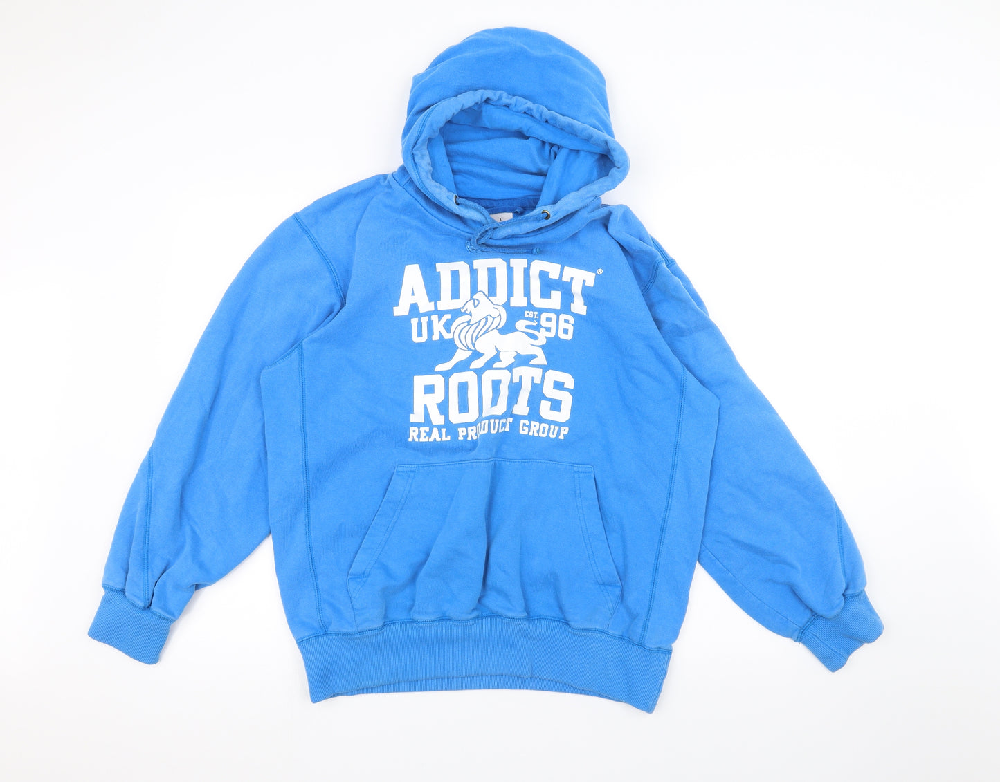 Addict Womens Blue   Pullover Hoodie Size L