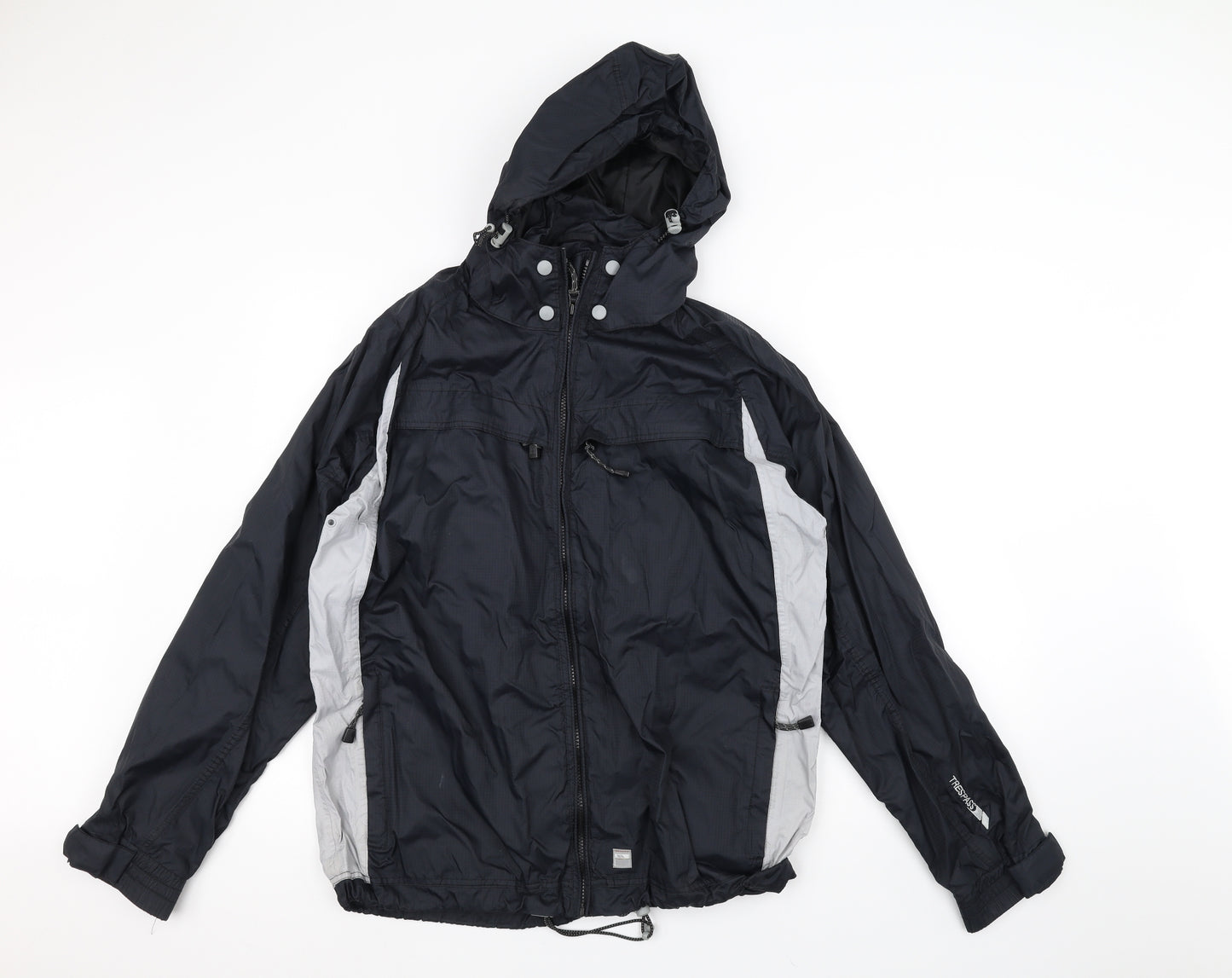 Trespass Mens Black   Rain Coat Coat Size S