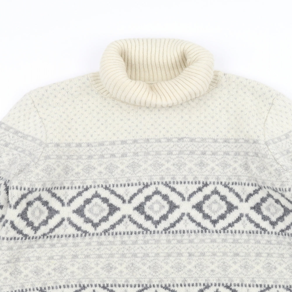 Woolovers Womens White   Pullover Jumper Size M