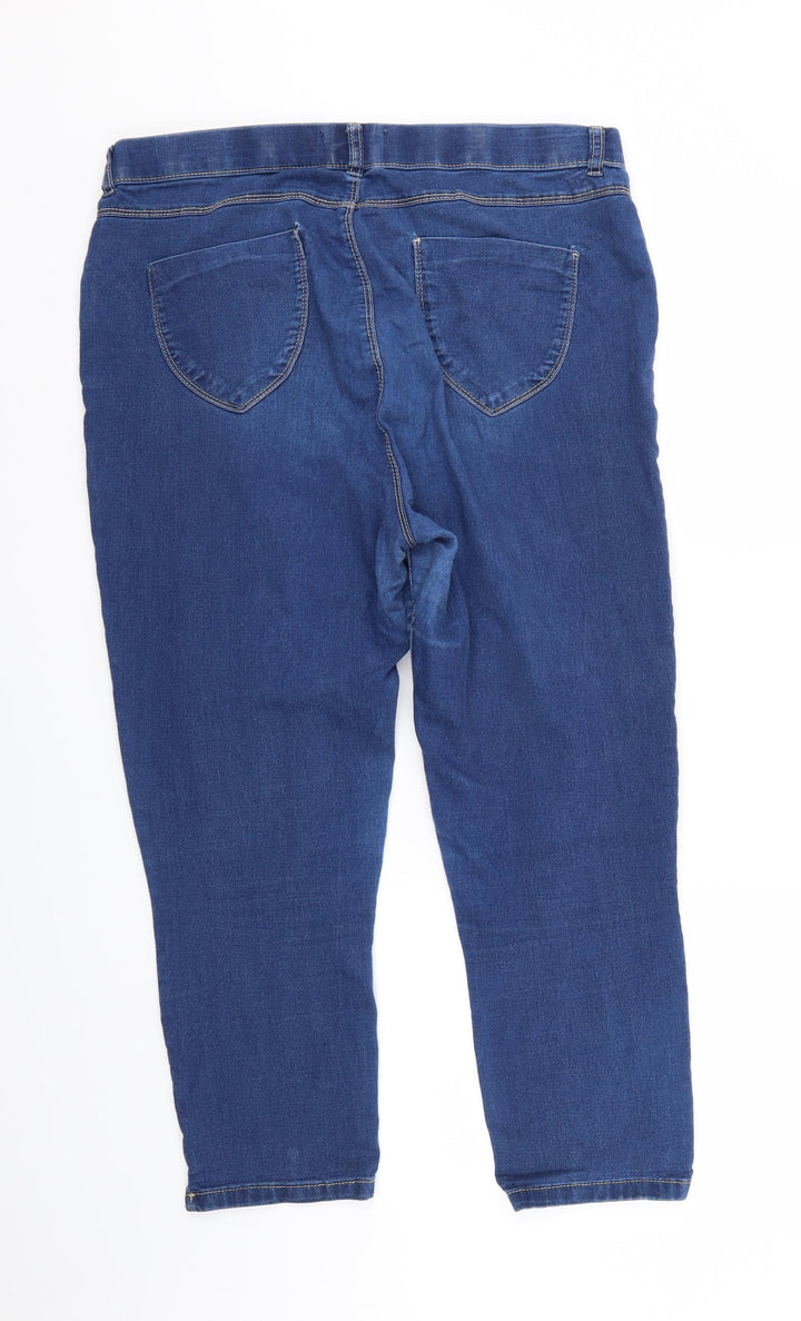 Dorothy Perkins Womens Blue Denim Straight Jeans Size 12 L25 in