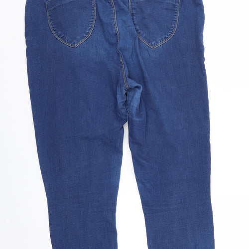 Dorothy Perkins Womens Blue  Denim Straight Jeans Size 12 L25 in