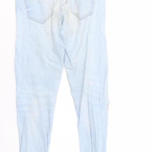 Denim & Co. Womens Blue  Denim Tapered Jeans Size 4 L26 in