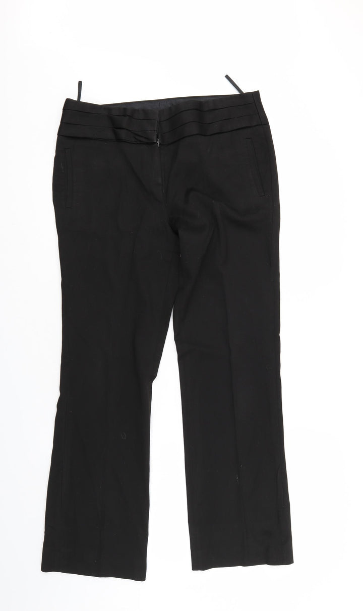 Principles Womens Black Trousers Size 12 L29 in