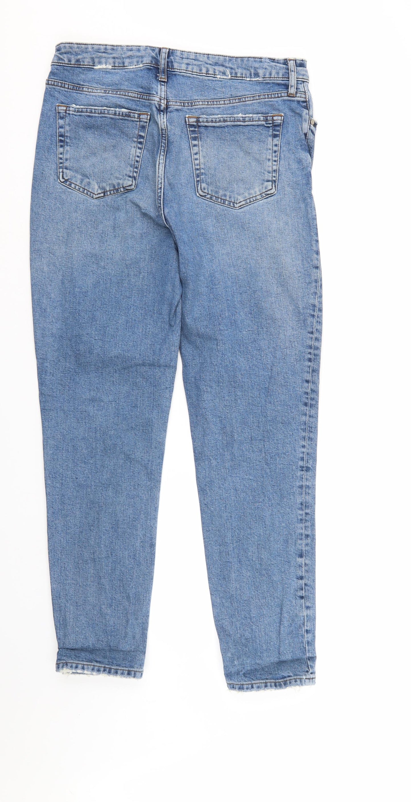 George Womens Blue  Denim Straight Jeans Size 14 L29 in