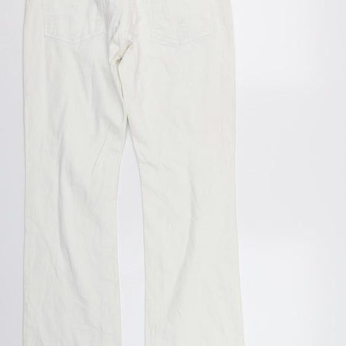 GIN TONIC Womens White  Denim Straight Jeans Size 10 L31 in