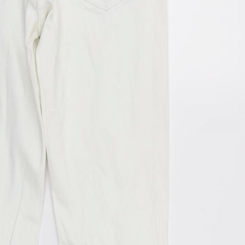 GIN TONIC Womens White  Denim Straight Jeans Size 10 L31 in
