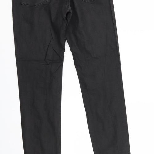 Zara Womens Black  Denim Straight Jeans Size 10 L28 in