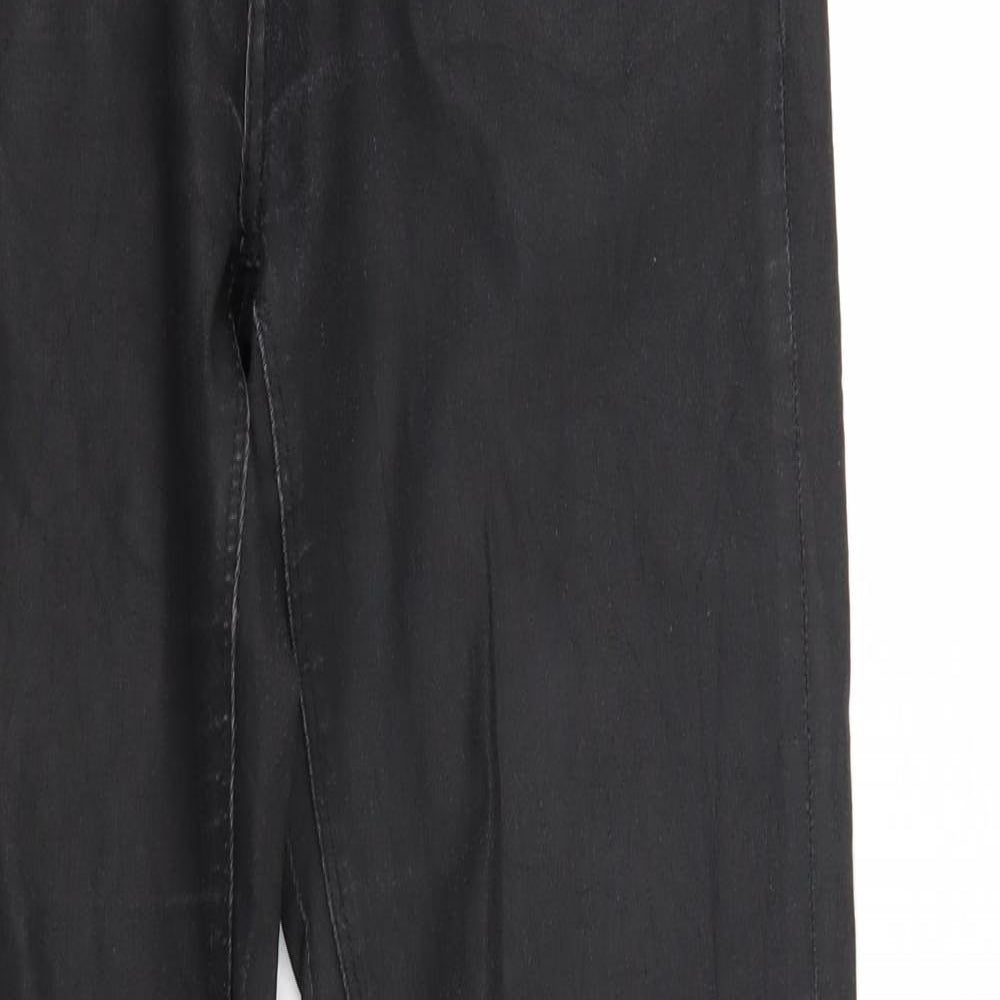 Zara Womens Black  Denim Straight Jeans Size 10 L28 in