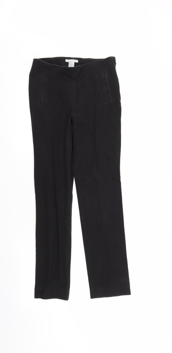 H&M Womens Black  Denim Straight Jeans Size 6 L27 in