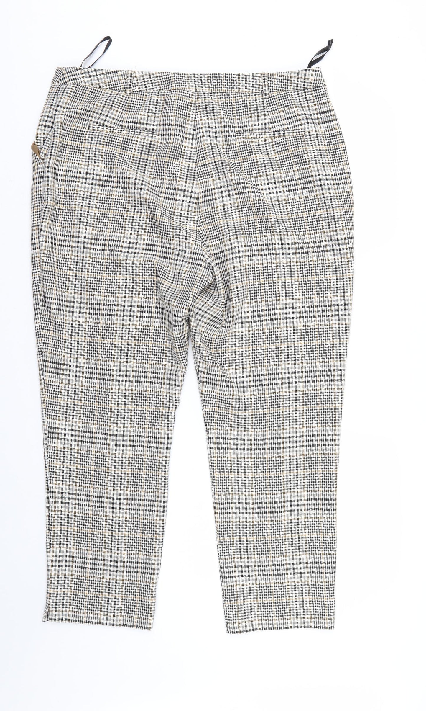 Dorothy Perkins Womens Multicoloured Herringbone  Trousers  Size 16 L26 in
