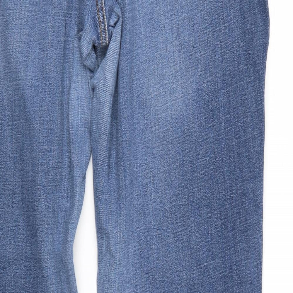 F&F Womens Blue  Denim Straight Jeans Size 18 L28 in