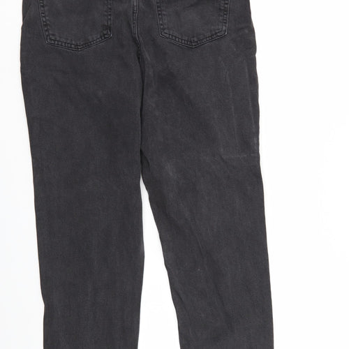 Denim & Co. Womens Black  Denim Straight Jeans Size 12 L27 in