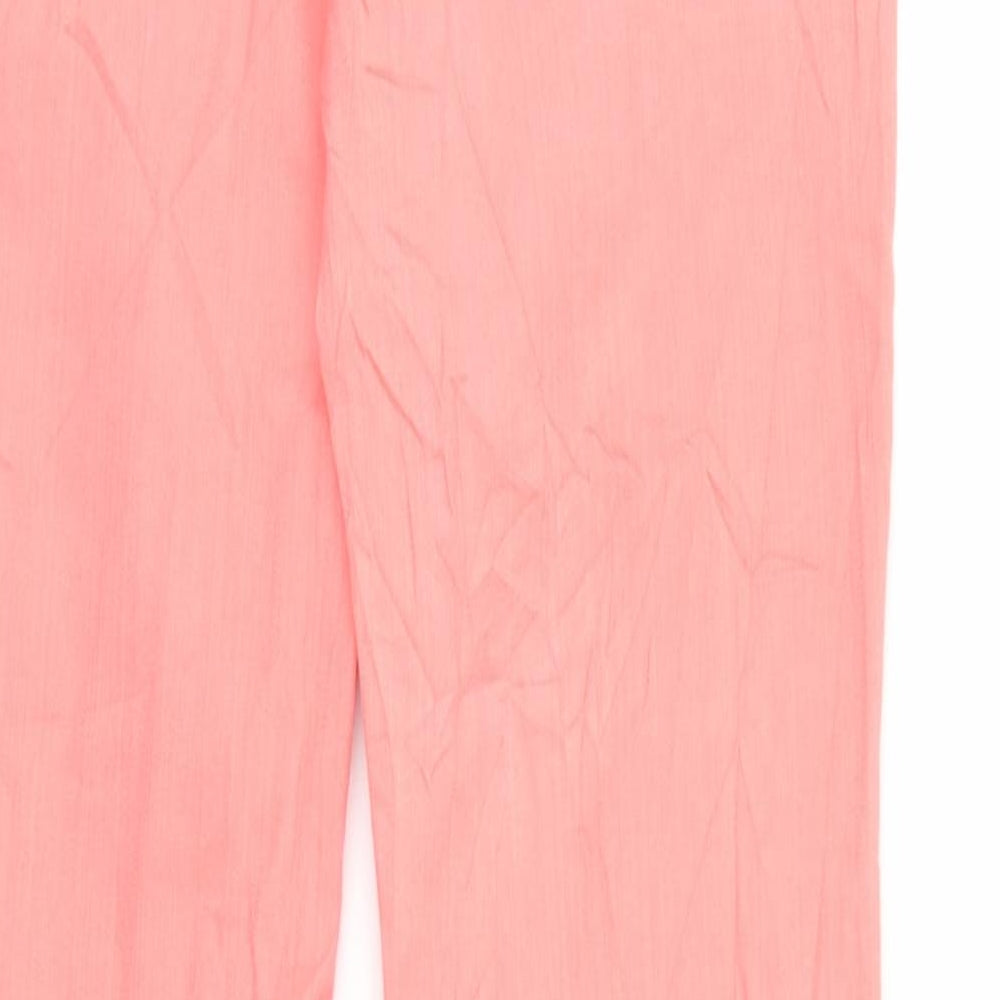 Gina Womens Pink  Denim Straight Jeans Size 8 L32 in