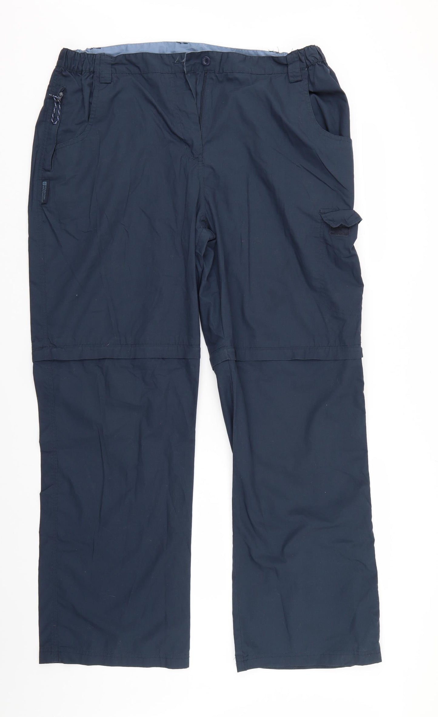 Mountain Warehouse Womens Blue   Cargo Trousers Size 18 L30 in