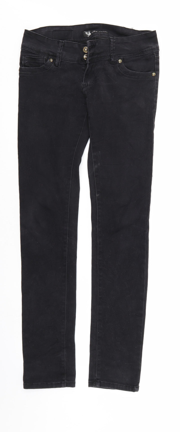 Big mantis Womens Black Denim Straight Jeans Size 30 in L32 in