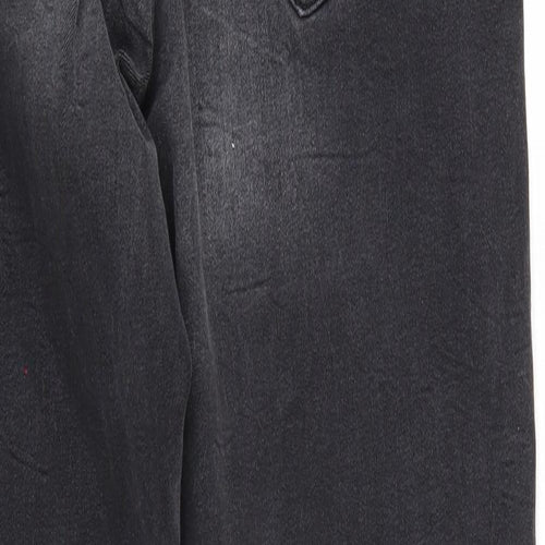 Denim & Co. Womens Black  Denim Tapered Jeans Size 12 L27 in
