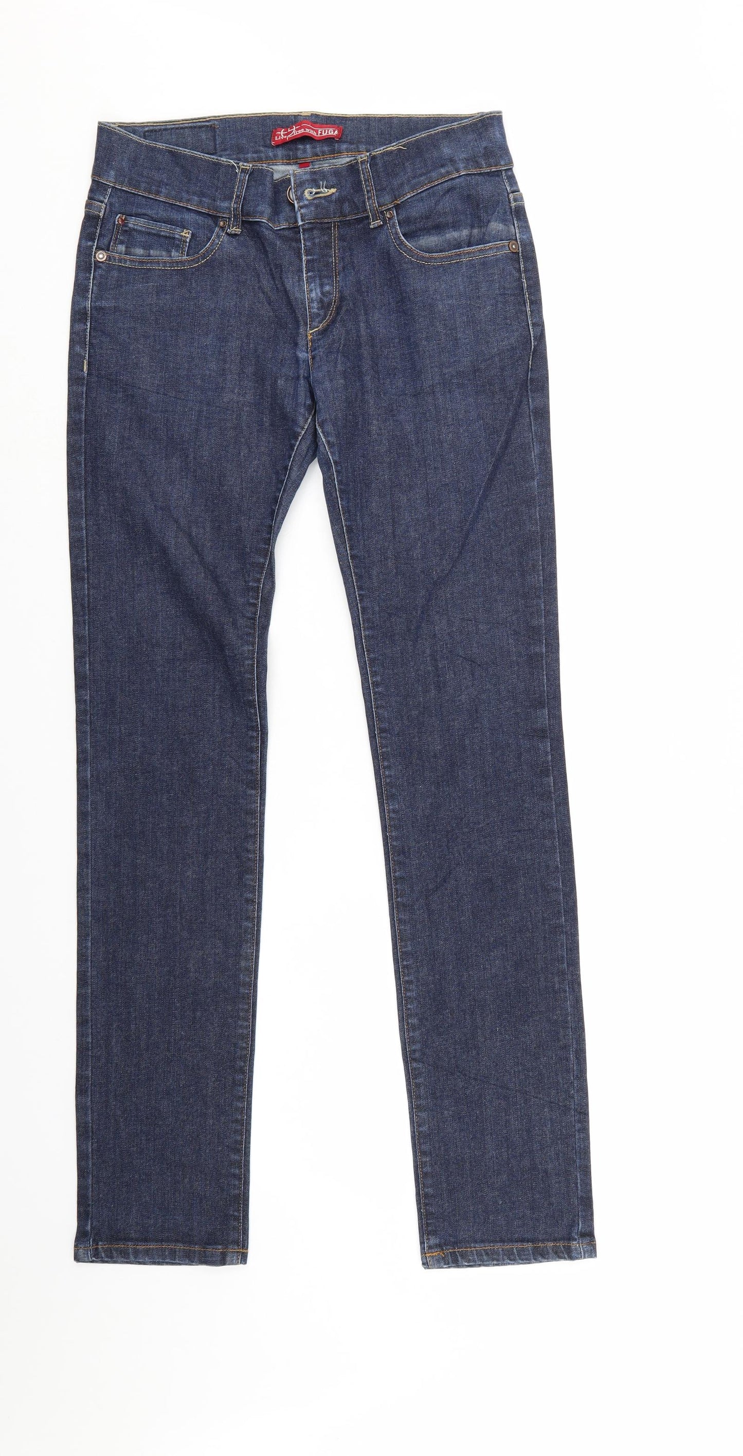 FUGA Mens Blue  Denim Straight Jeans Size 28 L32 in