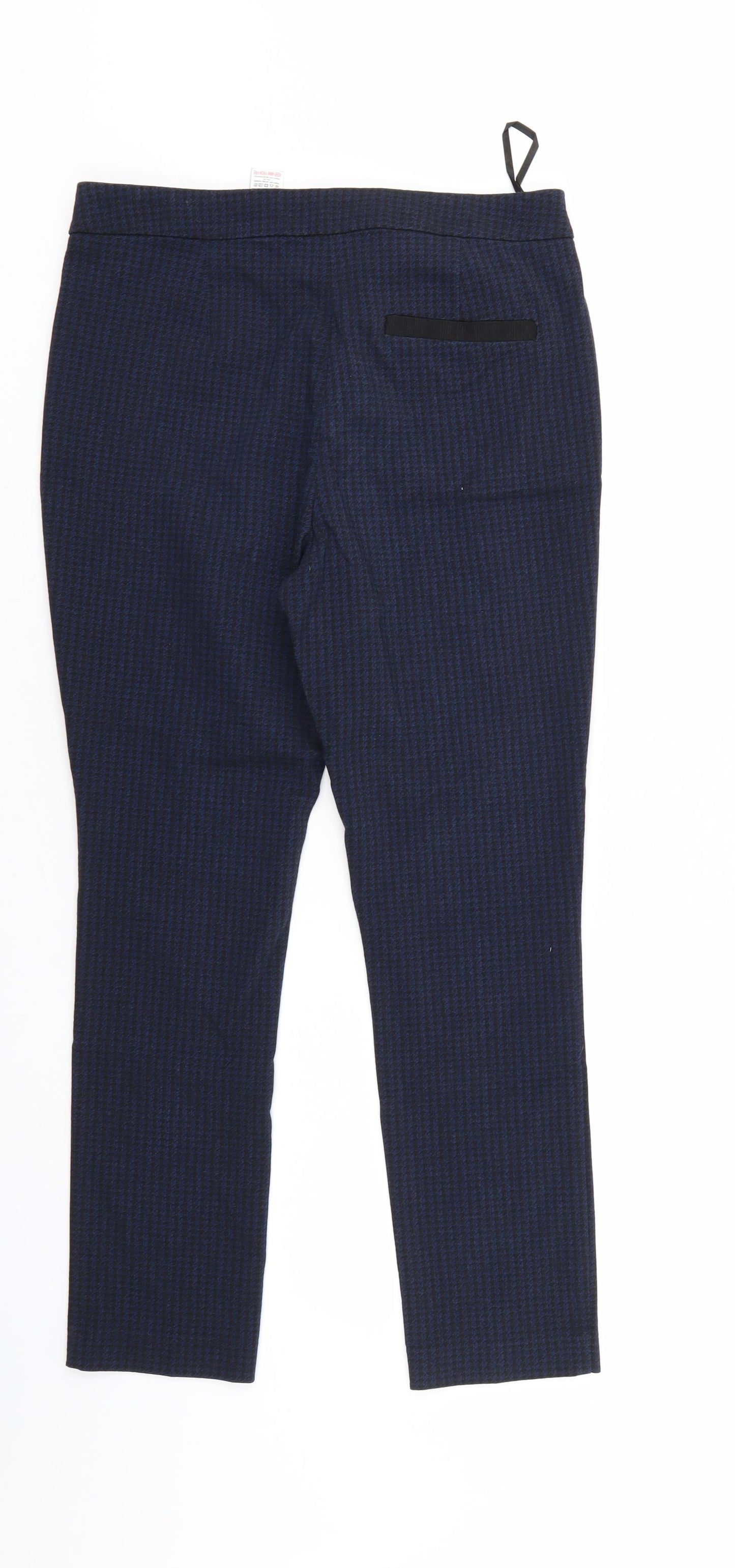 NEXT Womens Blue Herringbone  Sweatpants Trousers Size 10 L27 in