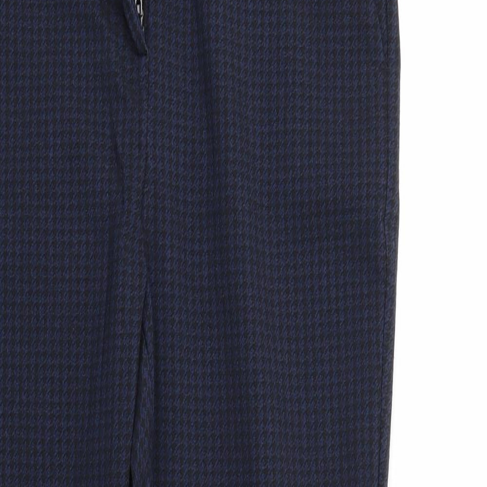 NEXT Womens Blue Herringbone  Sweatpants Trousers Size 10 L27 in