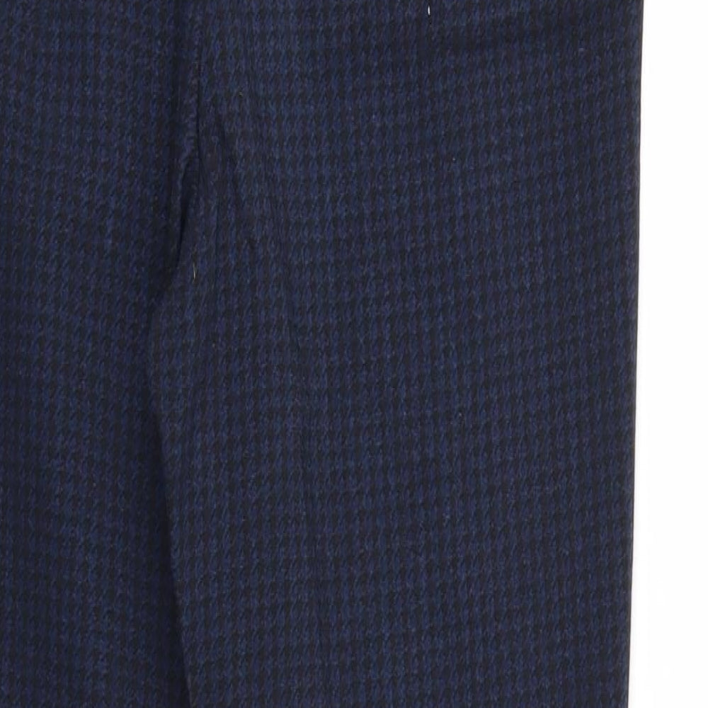 NEXT Womens Blue Herringbone  Sweatpants Trousers Size 10 L27 in