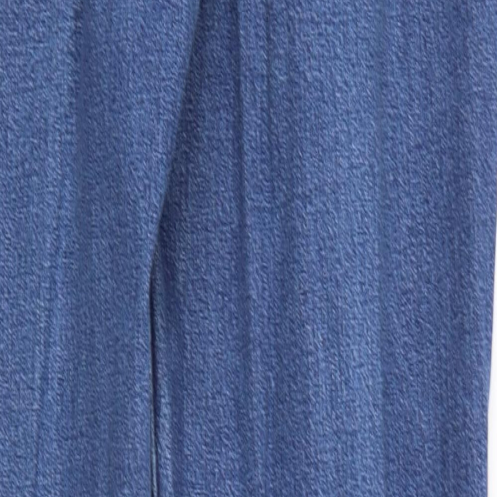 Marks and SpencerBLUE Womens Blue  Denim Straight Jeans Size 16 L32 in
