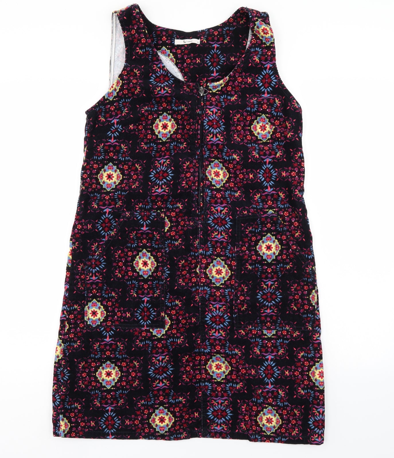 TU Womens Multicoloured Geometric  Tank Dress  Size 10