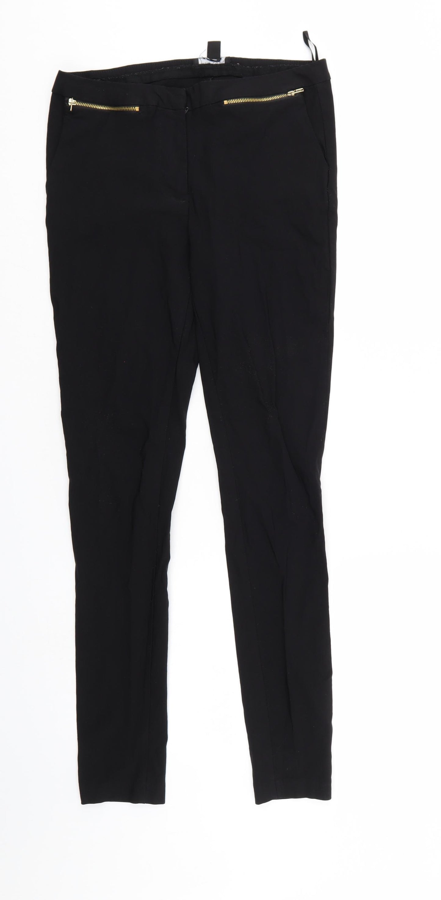 New Look Womens Black   Trousers  Size 10 L29 in