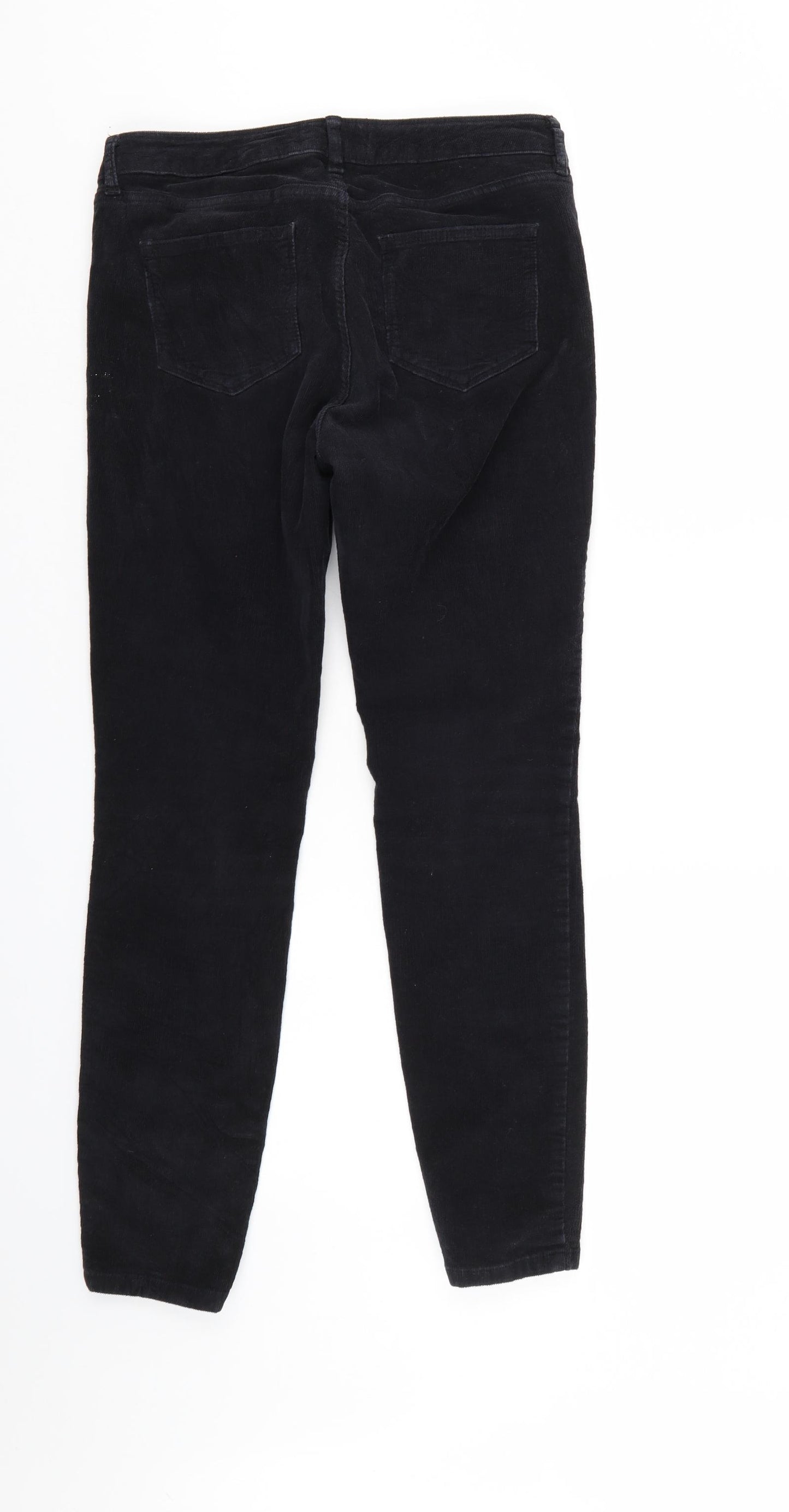 Fat Face Womens Black  Corduroy Trousers  Size 12 L28 in