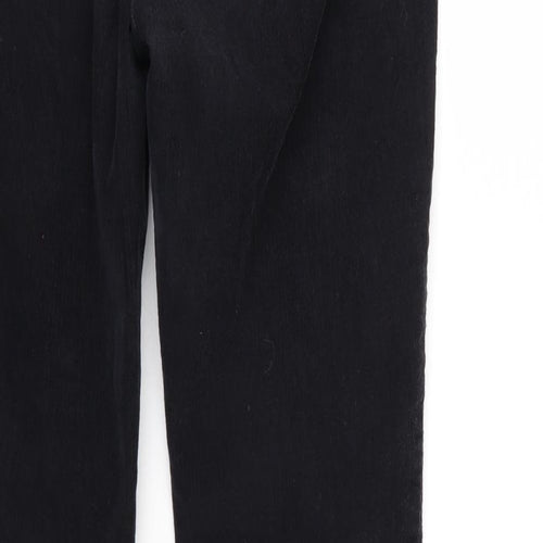 Fat Face Womens Black  Corduroy Trousers  Size 12 L28 in