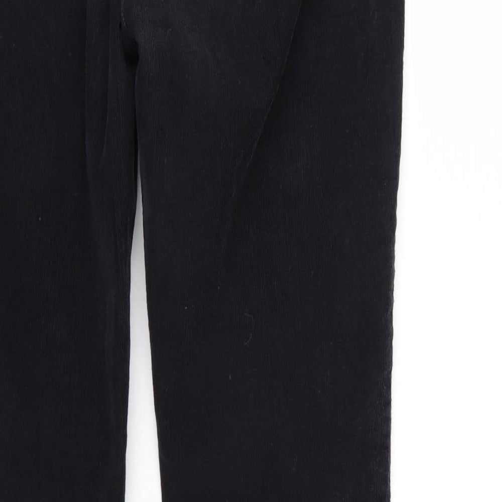 Fat Face Womens Black  Corduroy Trousers  Size 12 L28 in