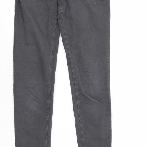 Zara Womens Grey  Denim Tapered Jeans Size 8 L28 in
