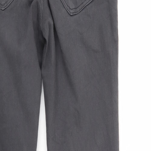Zara Womens Grey  Denim Tapered Jeans Size 8 L28 in