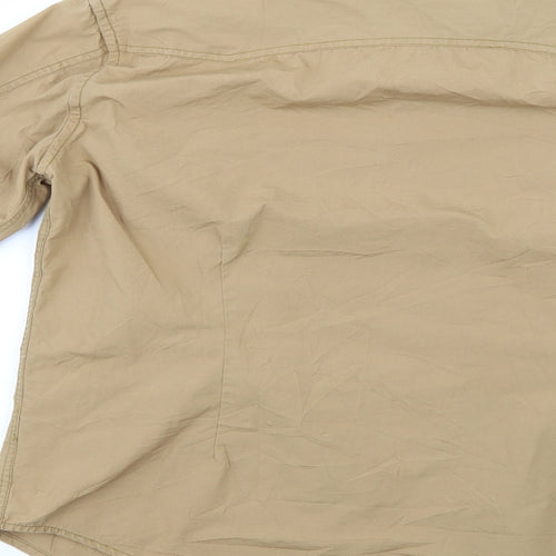 K2 Womens Beige   Basic Button-Up Size S