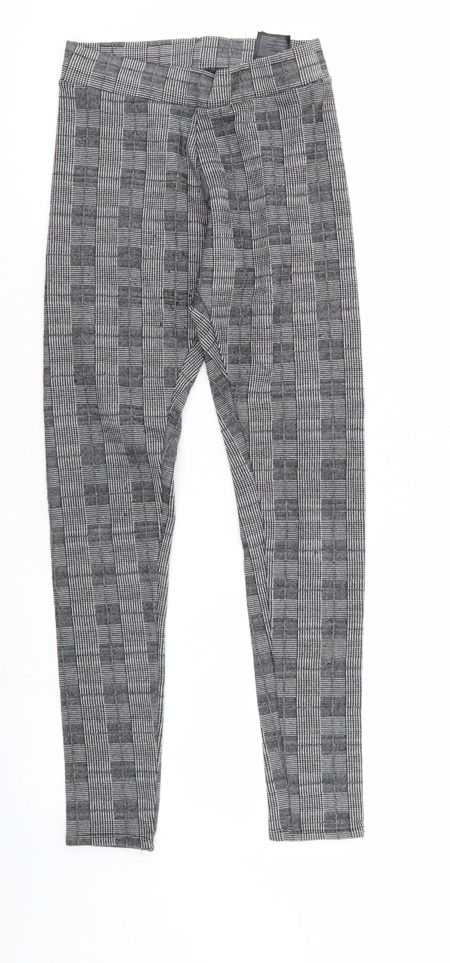 Divided Womens Grey Check  Jegging Leggings Size S L26 in