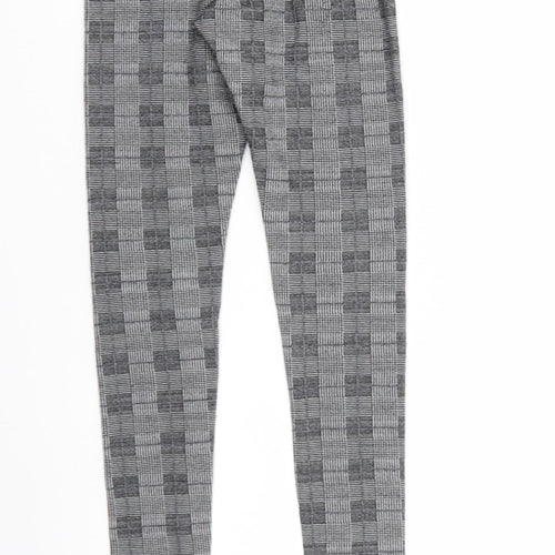 Divided Womens Grey Check  Jegging Leggings Size S L26 in