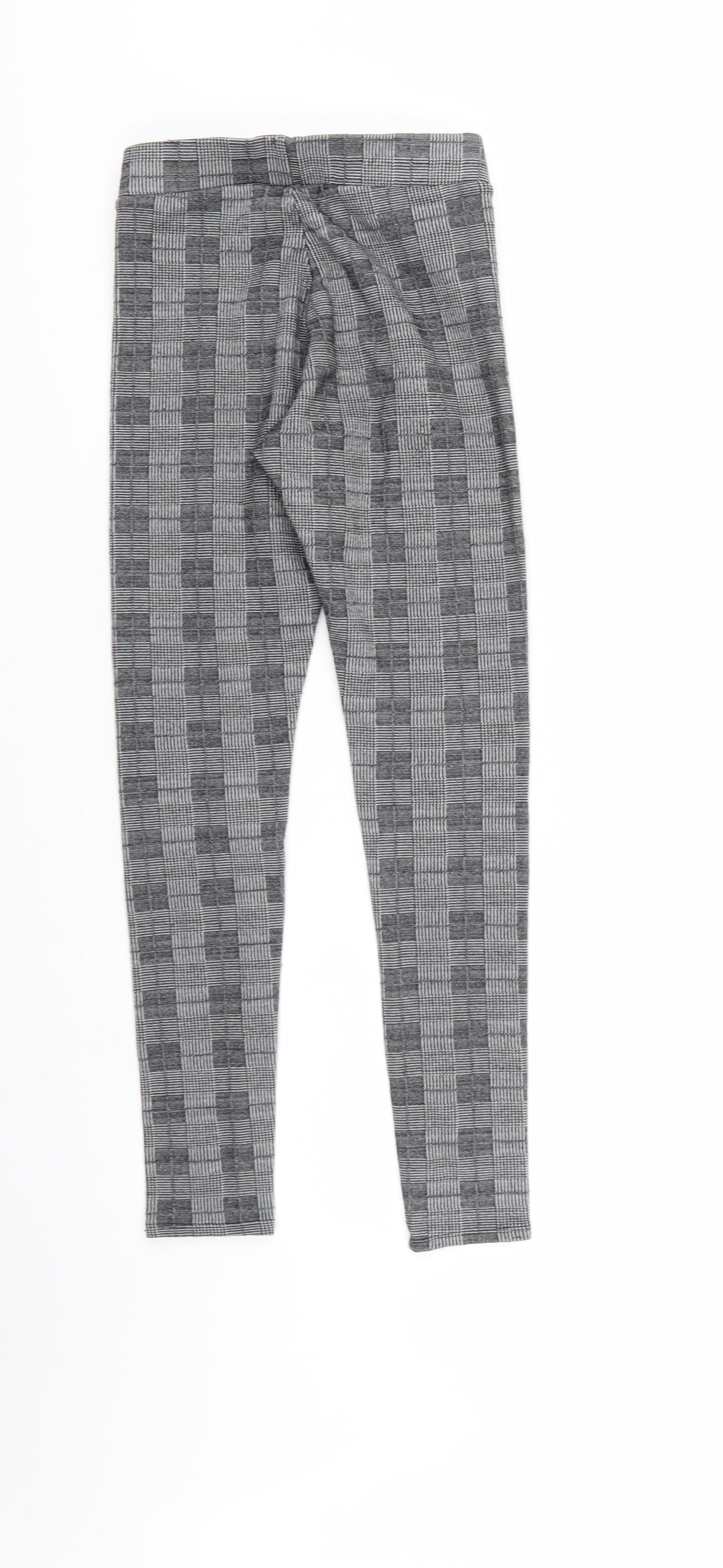 Divided Womens Grey Check  Jegging Leggings Size S L26 in