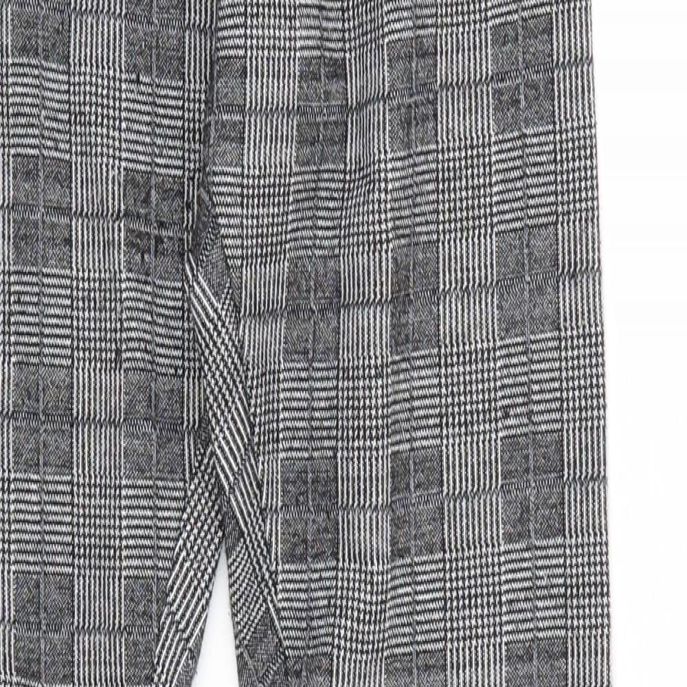 Divided Womens Grey Check  Jegging Leggings Size S L26 in