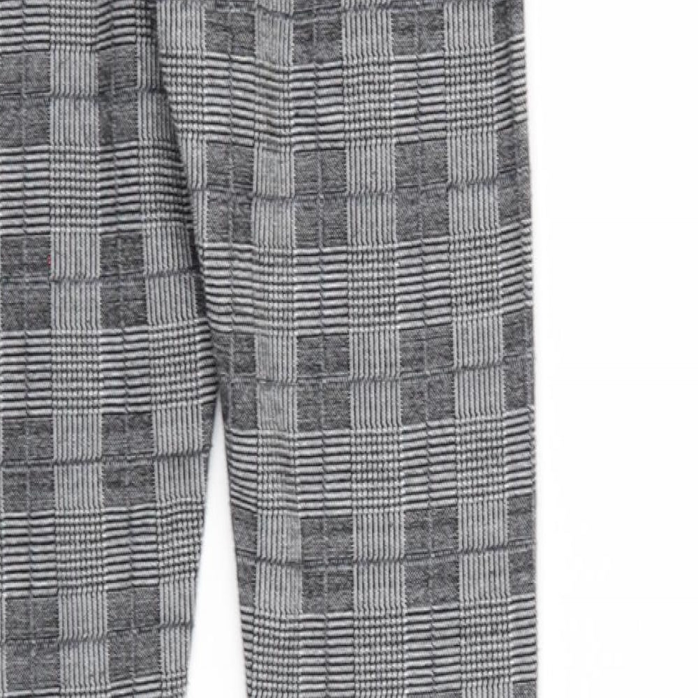 Divided Womens Grey Check  Jegging Leggings Size S L26 in