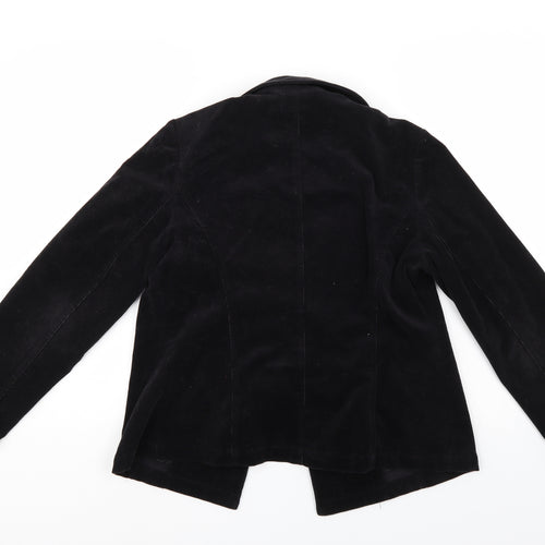 Maroon Womens Black  Corduroy Jacket  Size 10