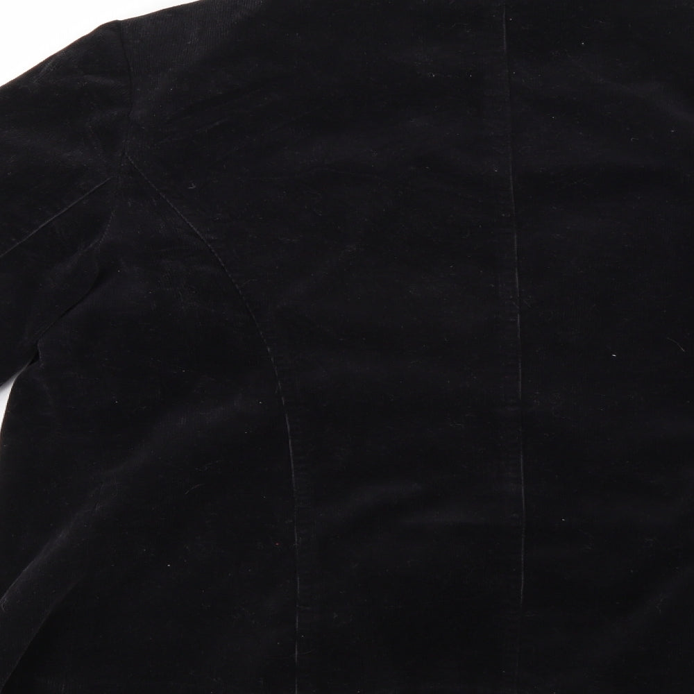 Maroon Womens Black  Corduroy Jacket  Size 10