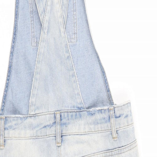 Papaya Womens Blue  Denim Dungaree One-Piece Size 10  - Distressed