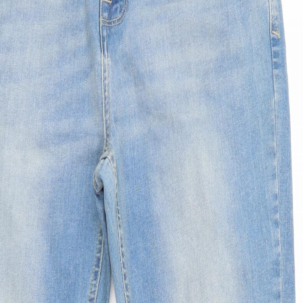 Peacocks Womens Blue  Denim Cropped Jeans Size 12 L20 in