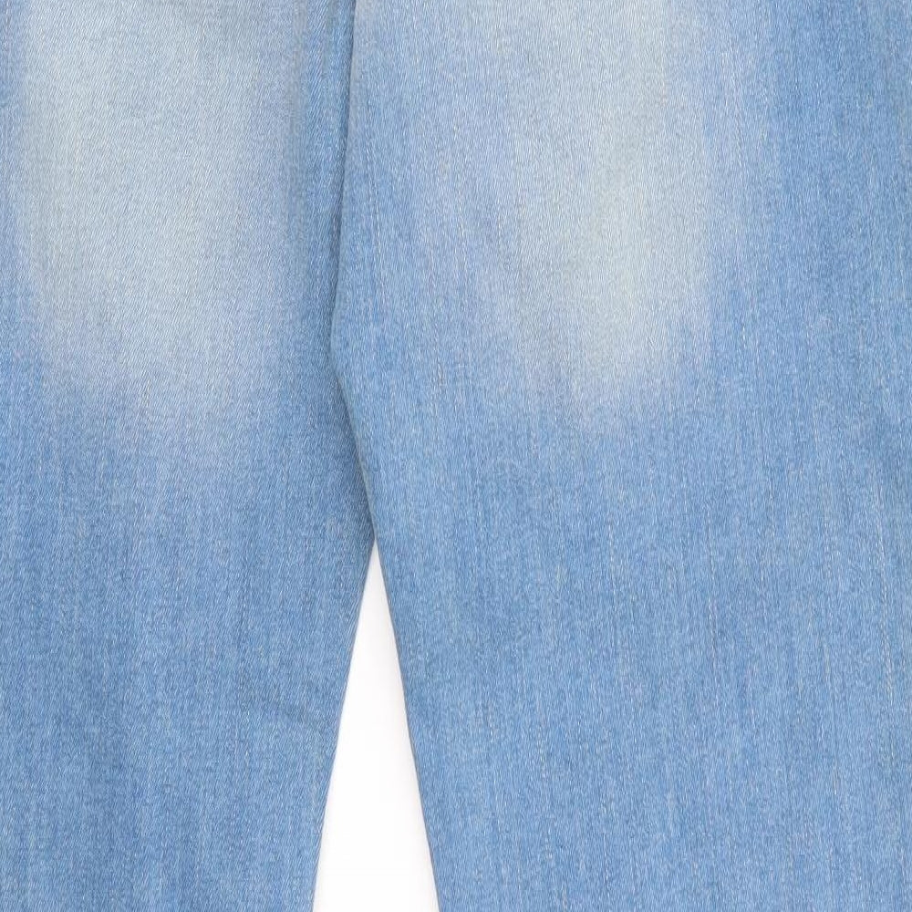 Peacocks Womens Blue  Denim Cropped Jeans Size 12 L20 in