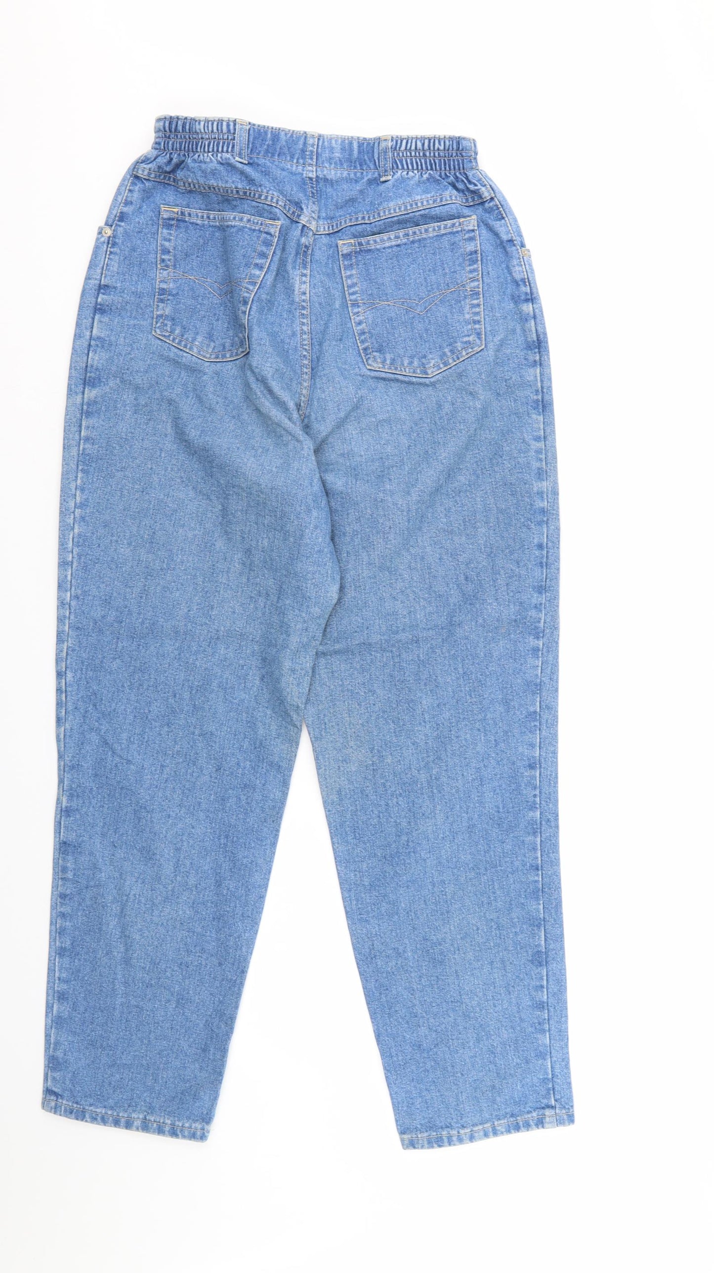 Marks and Spencer Womens Blue  Denim Straight Jeans Size 16 L28 in
