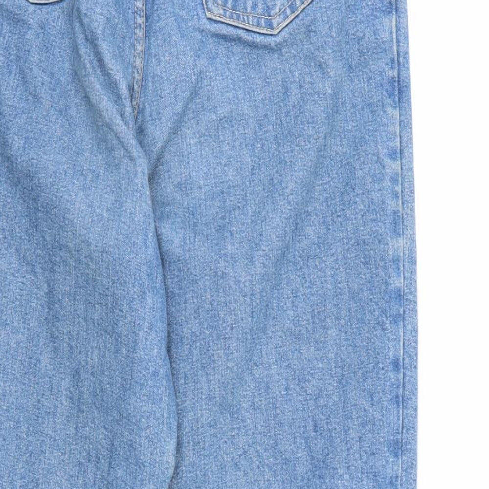 Marks and Spencer Womens Blue  Denim Straight Jeans Size 16 L28 in