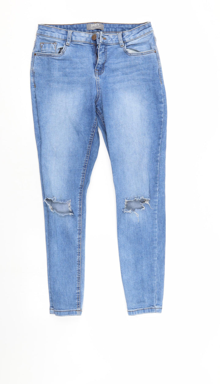 Darcy Womens Blue  Denim Straight Jeans Size 8