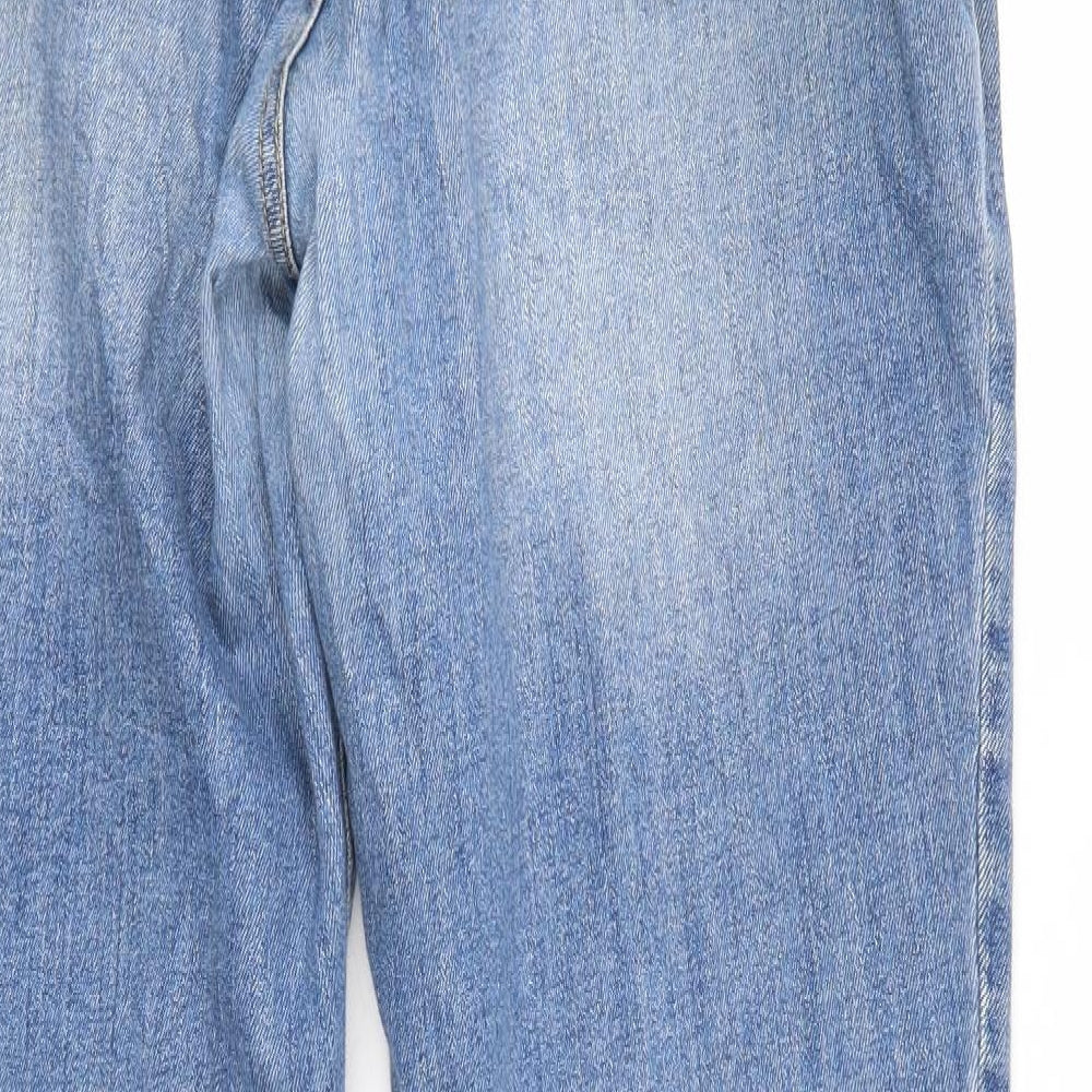 F&F Womens Blue  Denim Straight Jeans Size 16 L29 in