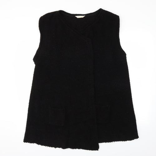 BHS Womens Black   Wrap Jumper Size 18